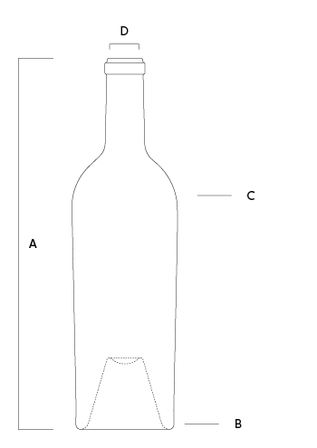 Range verres bouteilles suspendu saturnus present time PT2380