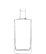 Bouteille en verre extra-blanc pour spiritueux, modèle Long Island, 50CL, bague plate