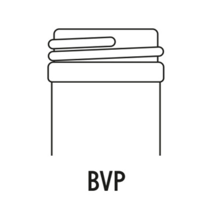 Schéma de la bague à vis BVP, conçue pour une bouteille de spiritueux.