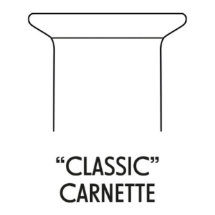 Schéma technique de la bague pour flacon, modèle 'Classic' Carnette.