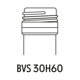 Schéma de la bague à vis pour bouteille de vin, modèle BVS 30H60.