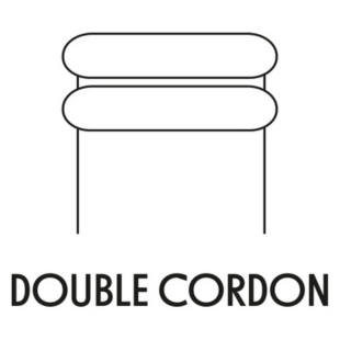 Schéma de la bague de bouteille de vin de type Double Cordon.