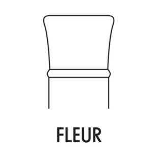 Schéma de la bague de bouteille de vin de type Fleur.