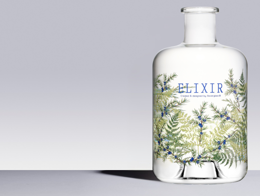 La sérigraphie organique sur bouteille en verre | Saverglass©