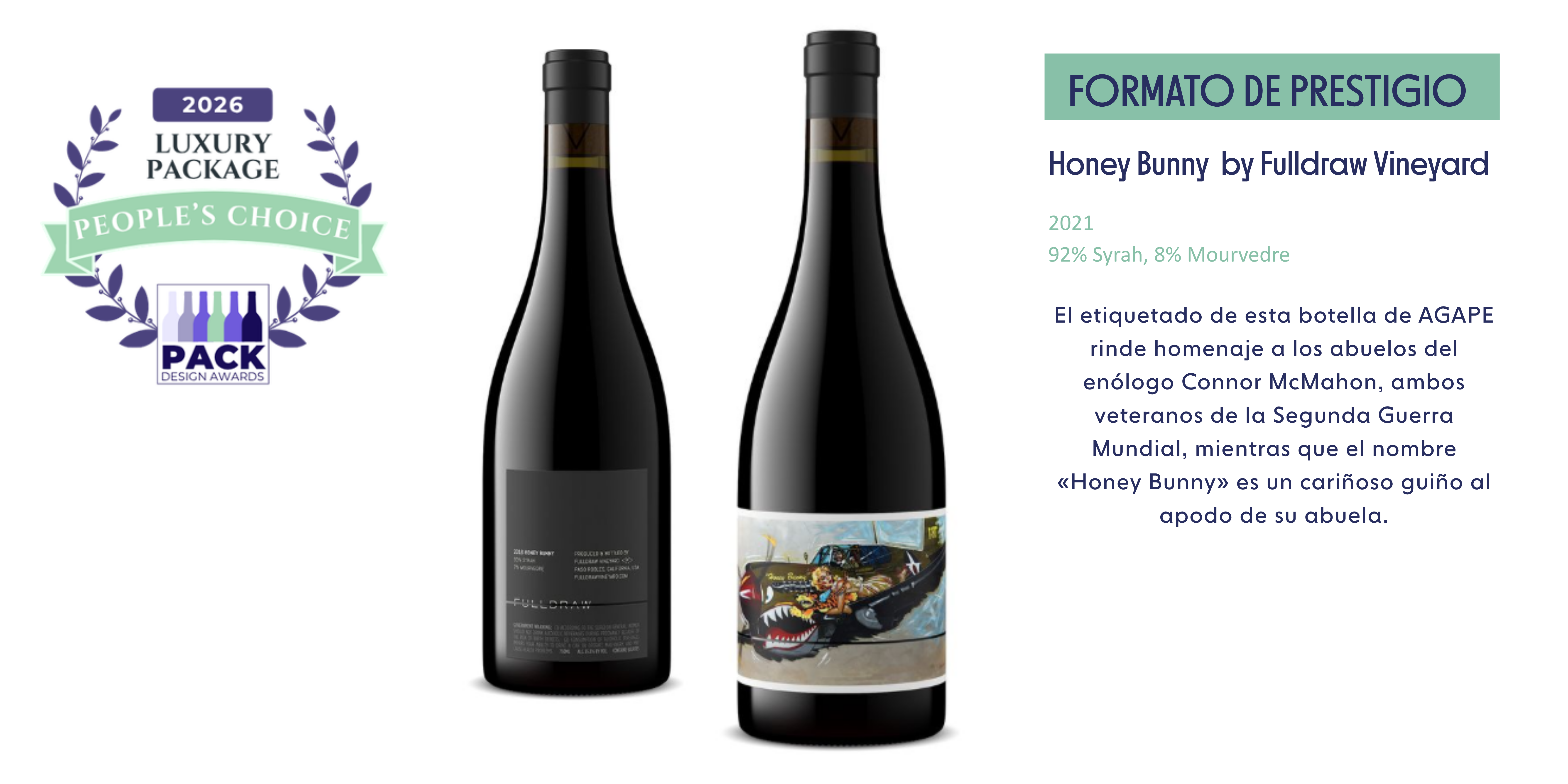 Borgoña, 75 cl. Botellas de cuerpo esbelto y hombros inclinados para vino, con acabado «Plate» y color «Onyx». Una con revestimiento negro mate y serigrafía tono sobre tono; la otra con Art&amp;Touch.